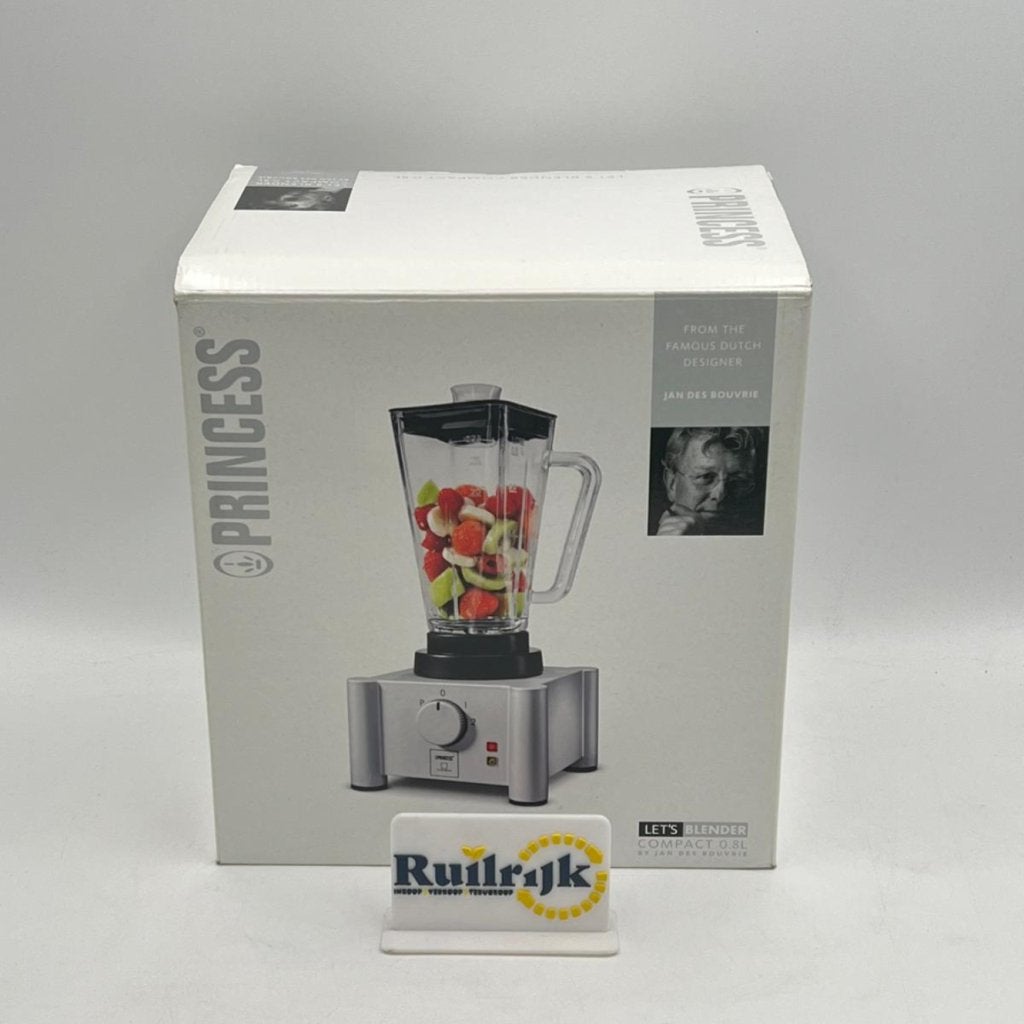 Princess Let's Blender Compact 0.8L Jan de Bouvrie - Nieuw, Witgoed en Apparatuur, Keukenmixers, Princess, Nieuw, Support@princess.com
