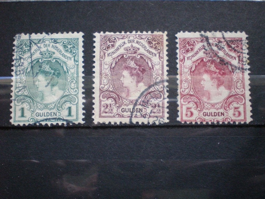 Nederland NVPH 77-79 Gebruikt ( S 737)..€ 1,-, Postzegels en Munten, Ophalen of Verzenden