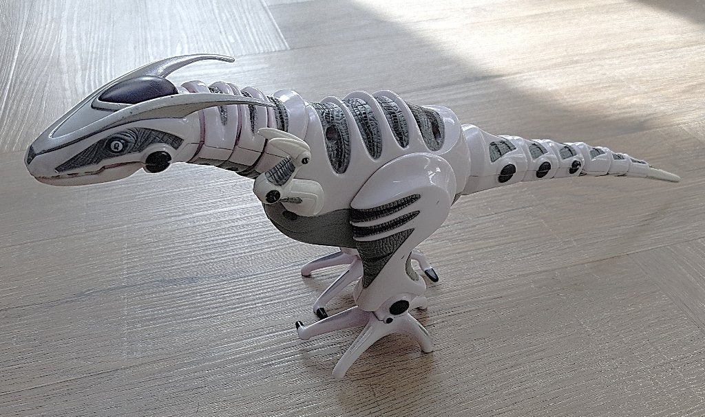 robot speelgoed: DINO zelflopend WowWee Robotics Roboraptor, Ophalen of Verzenden, Gebruikt