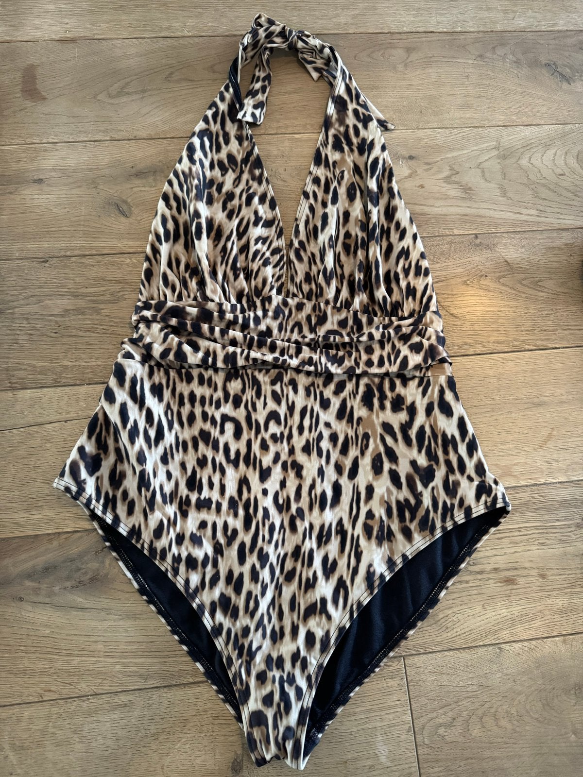 Shoeby badpak met halter, luipaardprint, maat XL, Kleding | Dames, Ophalen of Verzenden, Zo goed als nieuw, Meerkleurig, Badpak
