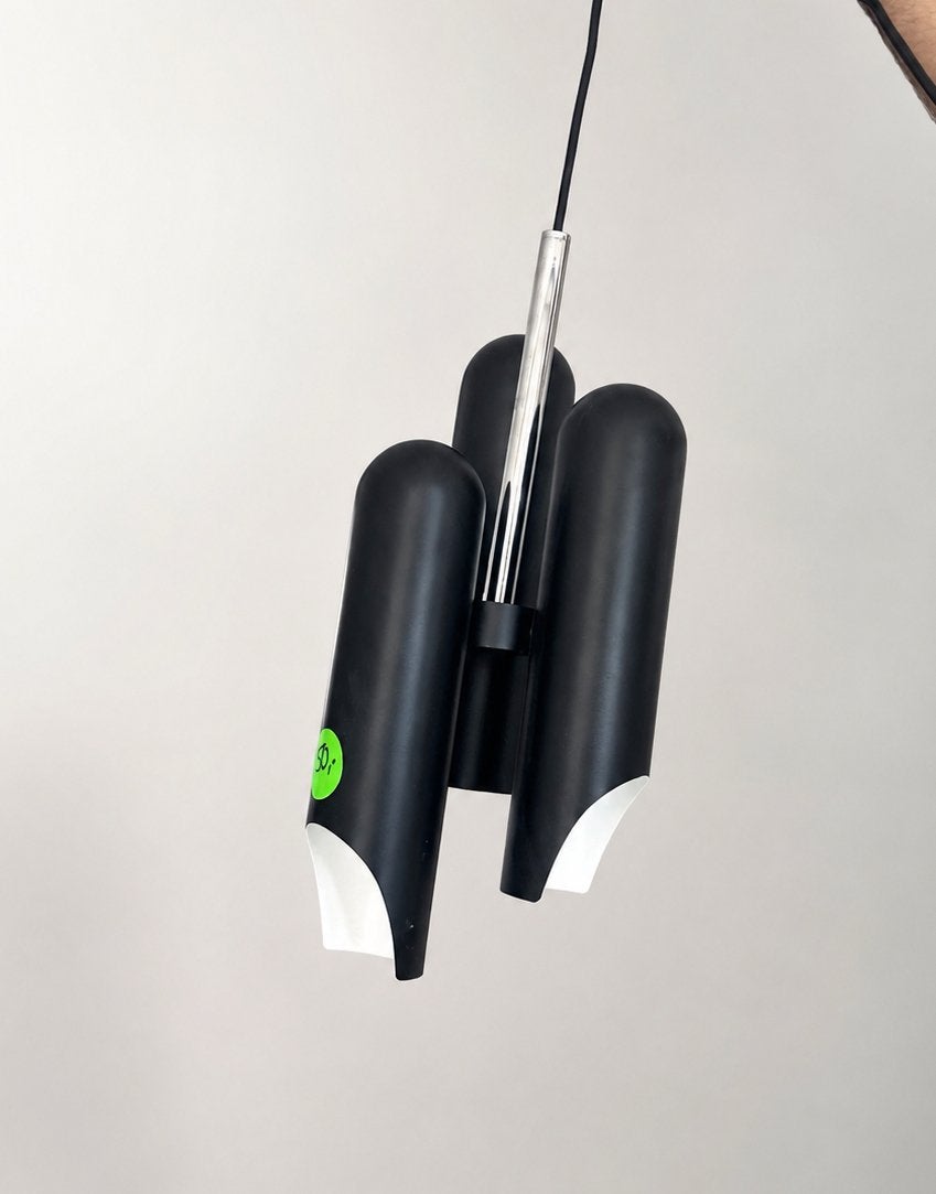 Moderne hanglamp - Zwart/zilver - Ongebruikt, Ophalen, Zo goed als nieuw, Metaal