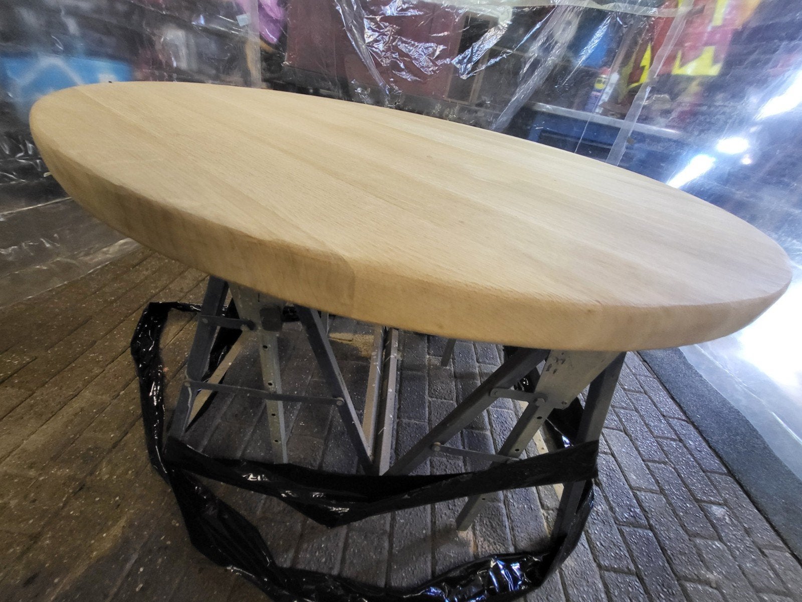 ronde eikentafel, Ophalen, Rond, 100 tot 150 cm, 100 tot 150 cm