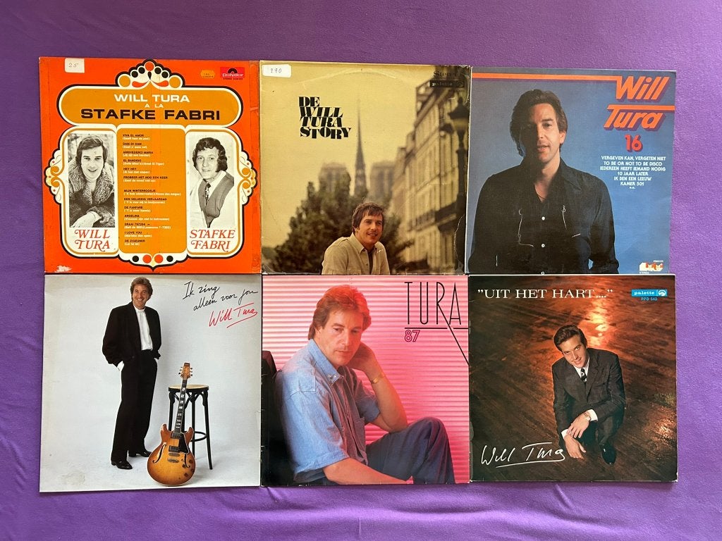 18 LP's Will Tura (ook per stuk te koop), LP, Gebruikt, Ophalen of Verzenden, Levenslied of Smartlap