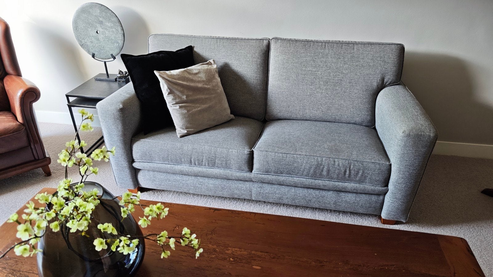 Nette stevige chique bank, Ophalen, 150 tot 200 cm, Tweepersoons, 75 tot 100 cm