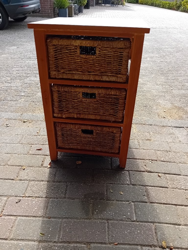 kast teak, Ophalen, Teakhout, 50 tot 100 cm, Zo goed als nieuw