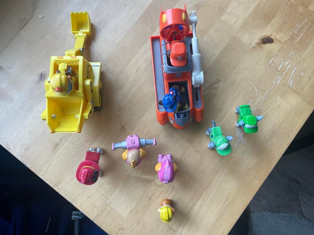 Paw Patrol speelgoed set met voertuigen en figuren, Kinderen en Baby's, Speelgoed | Actiefiguren, Ophalen of Verzenden, Gebruikt