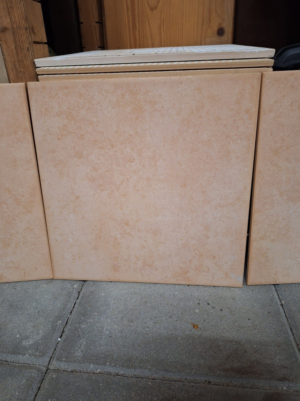 40 Terracotta vloertegels 30x30cm, Ophalen, Keramiek, Zo goed als nieuw, 20 tot 40 cm