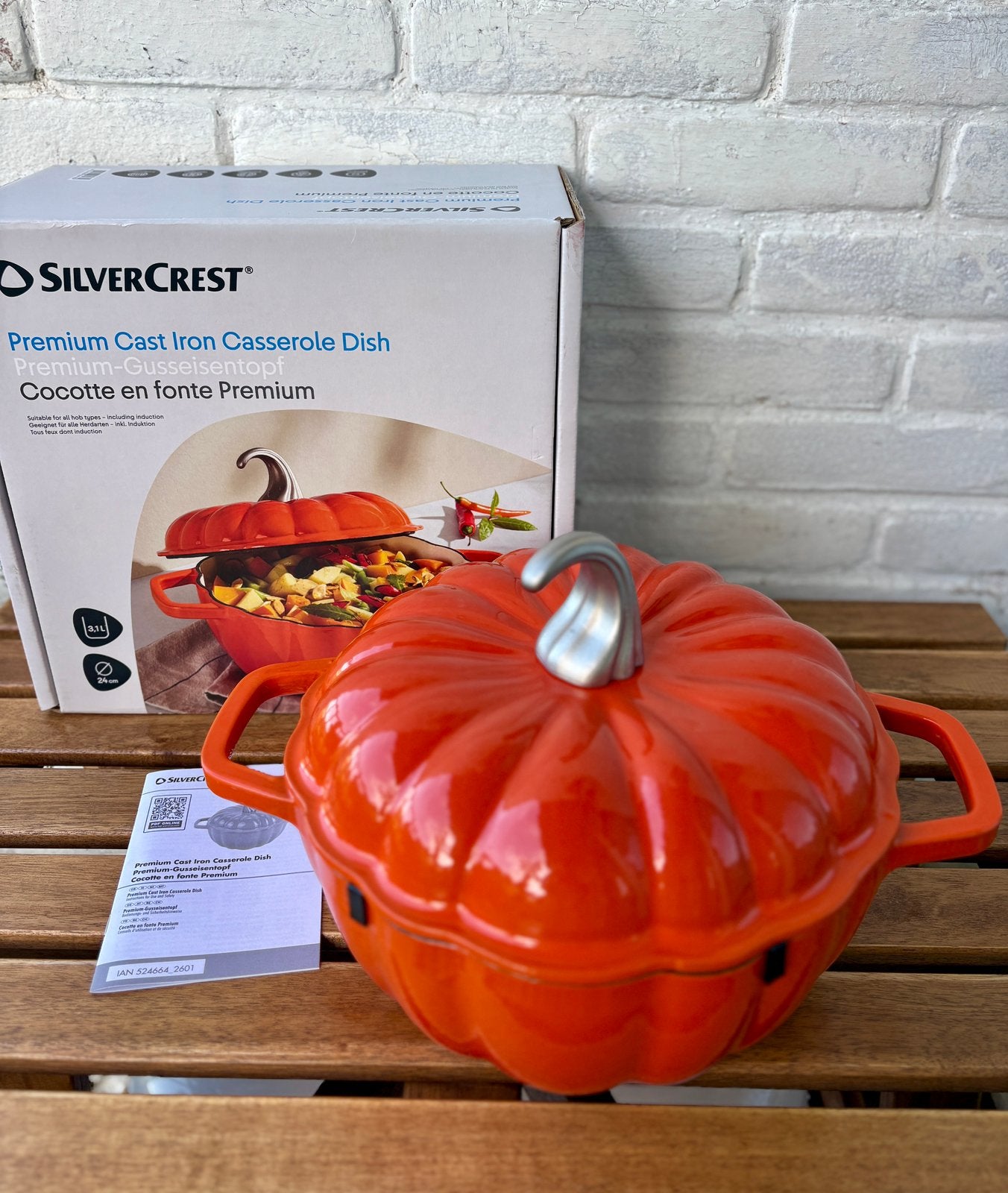 SIEMENS 4pit gasfornuis + gietijzeren Pompoen Braadpan 🎃 🍁, Met deksel, Ophalen of Verzenden, Zo goed als nieuw, Overige merken