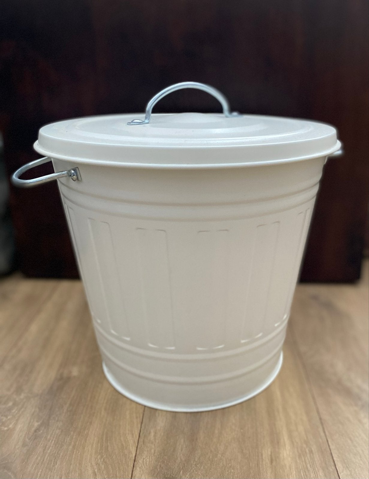 Nieuwe witte KNODD prullenbak/emmer, Huis en Inrichting, Woonaccessoires | Prullenbakken, Ophalen, Nieuw, Metaal, 5 – 50