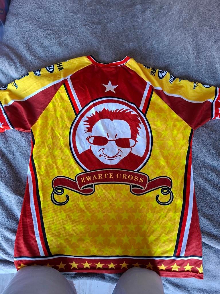 Zwarte Cross Festival Shirt -, Kleding | Heren, T-shirts, Geel, Overige maten, Ophalen of Verzenden, Gedragen