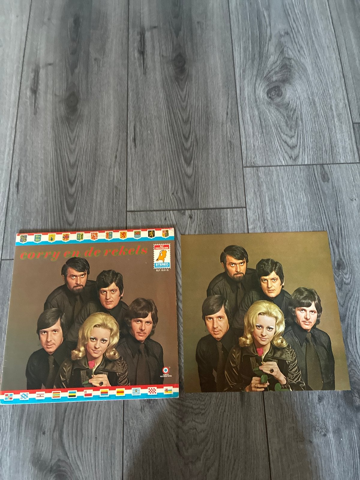 Corry en de Rekels LP + foto kaart, LP, Gebruikt, Ophalen of Verzenden, Levenslied of Smartlap