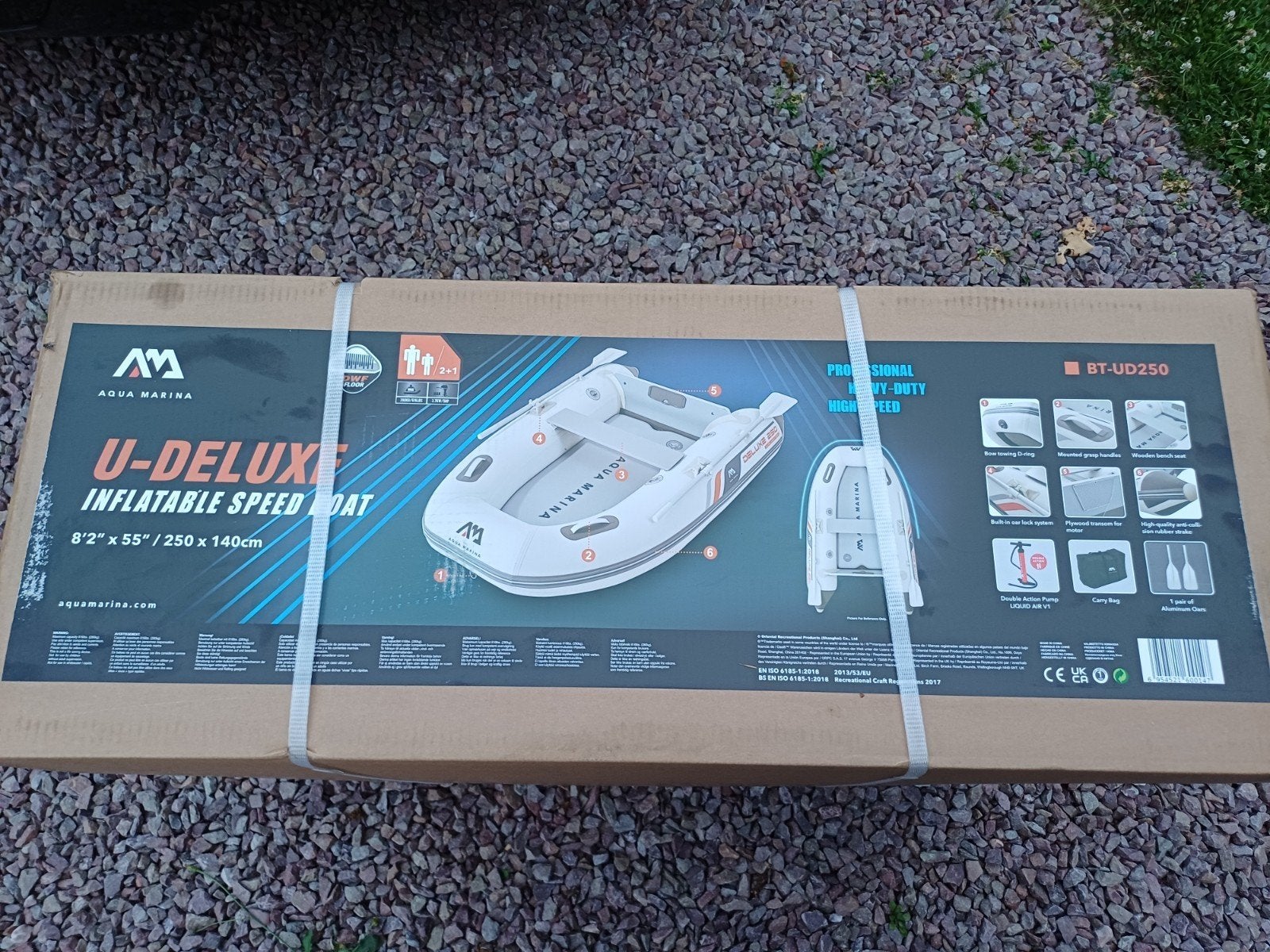 Nieuwe 300 Airdeck Bodem Rubberboot Model 2026, Ophalen, Nieuw, Peddels, Airdeck
