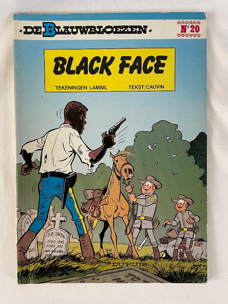 De Blauwbloezen - Black Face. Nr. 20, Eén stripboek, Ophalen of Verzenden, Gelezen
