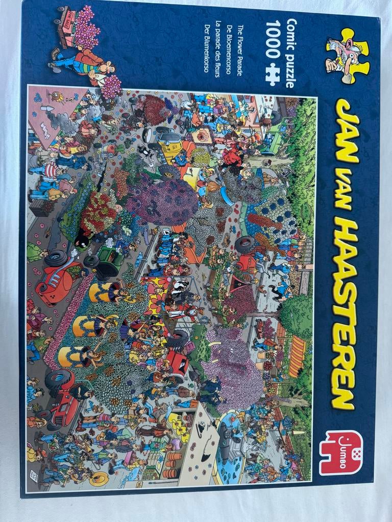 Jan van Haasteren Bloemencorso 1000 stukjes, Ophalen, 500 t/m 1500 stukjes, Zo goed als nieuw, Legpuzzel