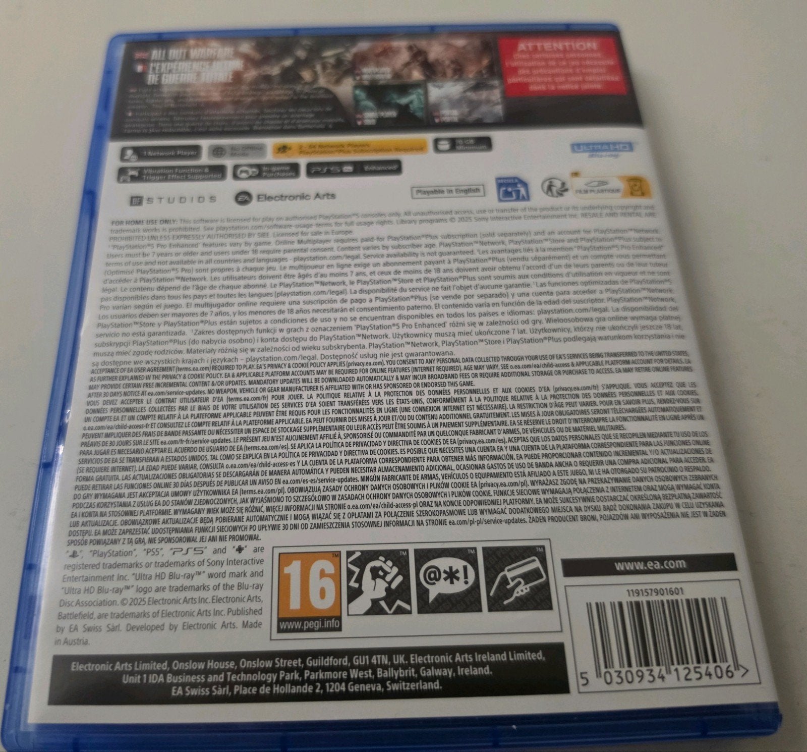 Battlefield 6 voor Playstation 5 Lees Beschrijving Aub, Electronic Arts, Ophalen of Verzenden, Zo goed als nieuw, Electronic Arts EU