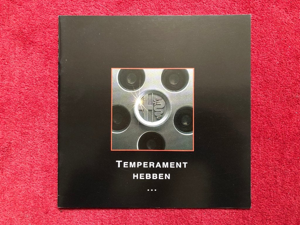 Belgische Alfa Romeo folder: Temperament hebben 1991, Alfa Romeo, Nieuw, Ophalen of Verzenden, Alfa Romeo