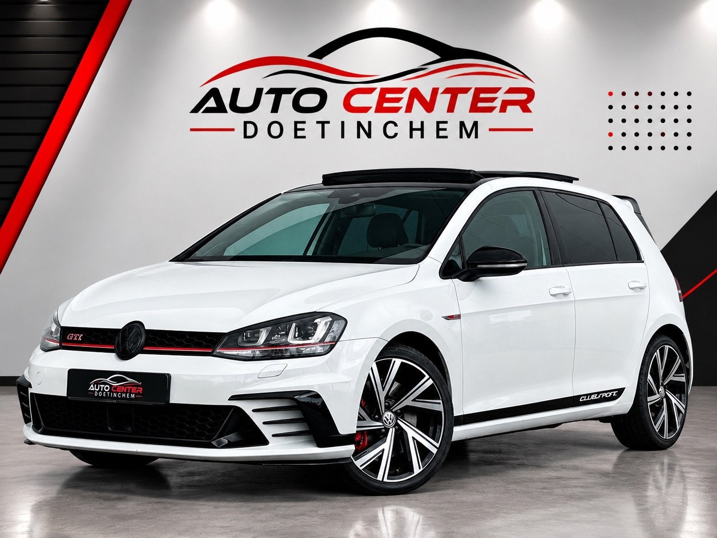 Volkswagen Golf 2.0 TSI GTI Clubsport Dynaudio CarPlay Pano, Auto's, Stof, Gebruikt, 4 cilinders, Wit