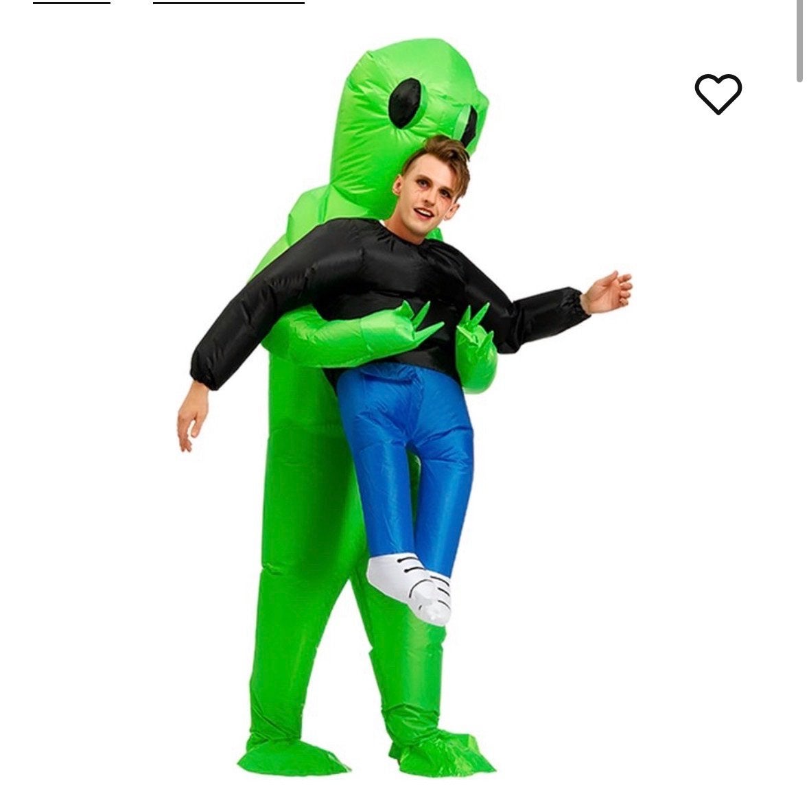 Opblaasbaar Alien Kostuum - Grappige Ontvoering, Ophalen of Verzenden, Nieuw, Pak of Jurk