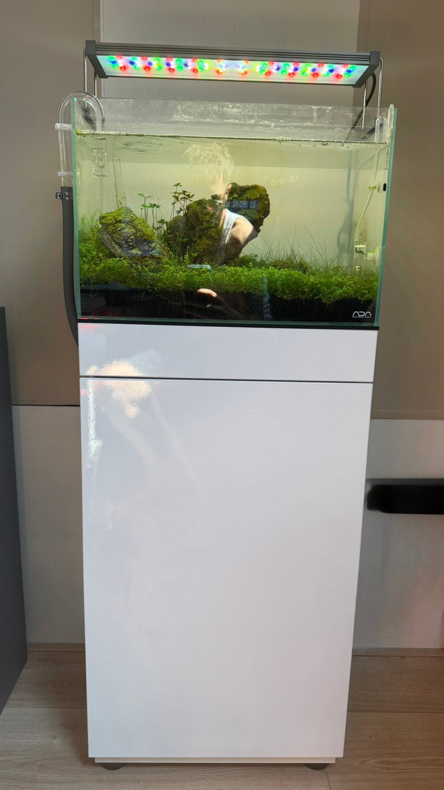 Complete ADA 45P Aquascape Set – Slechts 1 maand oud!, Ophalen, Zo goed als nieuw, Leeg aquarium