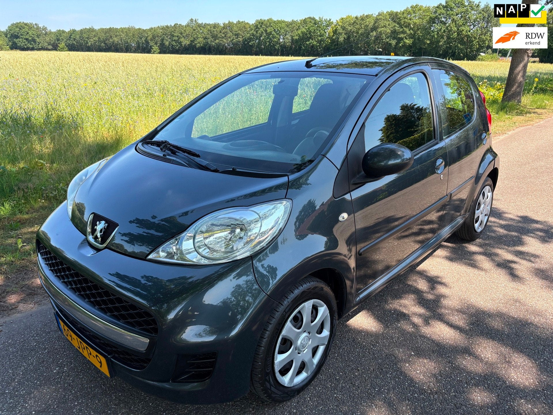Peugeot 107 1.0-12V Sublime Airco/Nieuwe APK/Elektr ramen/5D, Voorwielaandrijving, Stof, Gebruikt, 4 stoelen