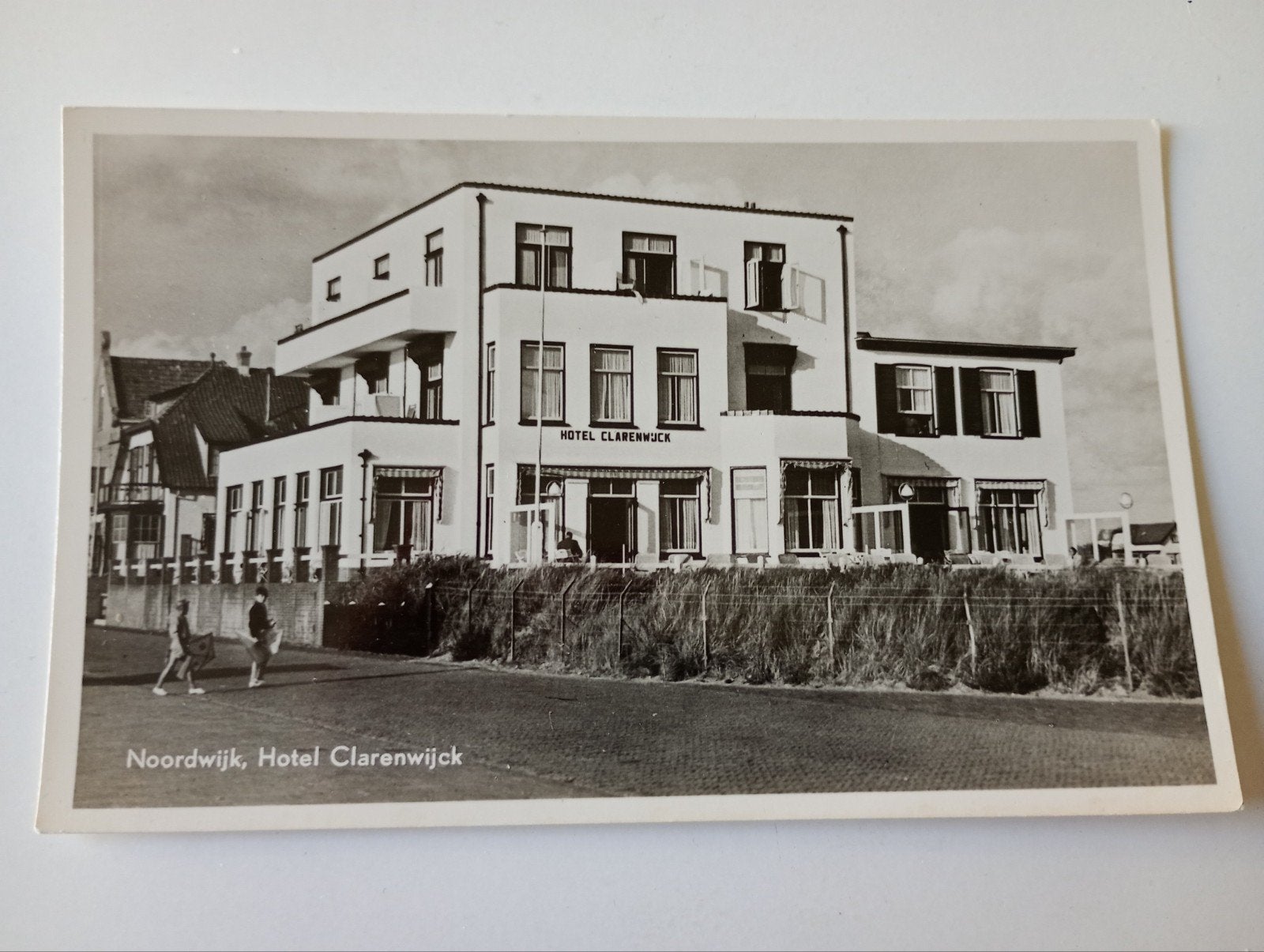 Noordwijk aan Zee Hotel Clarenwijck, Ophalen of Verzenden, 1940 tot 1960, Ongelopen, Zuid-Holland