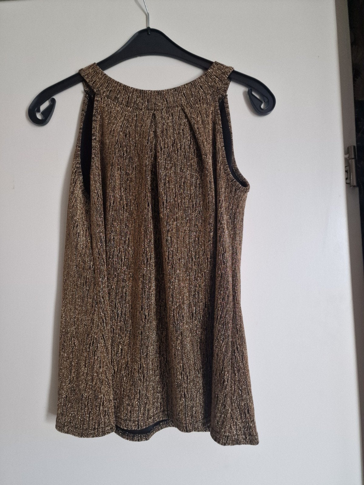 Gouden glitter set: top en broek, Maat 38/40 (M), Overige kleuren, Ophalen of Verzenden, Zonder mouw