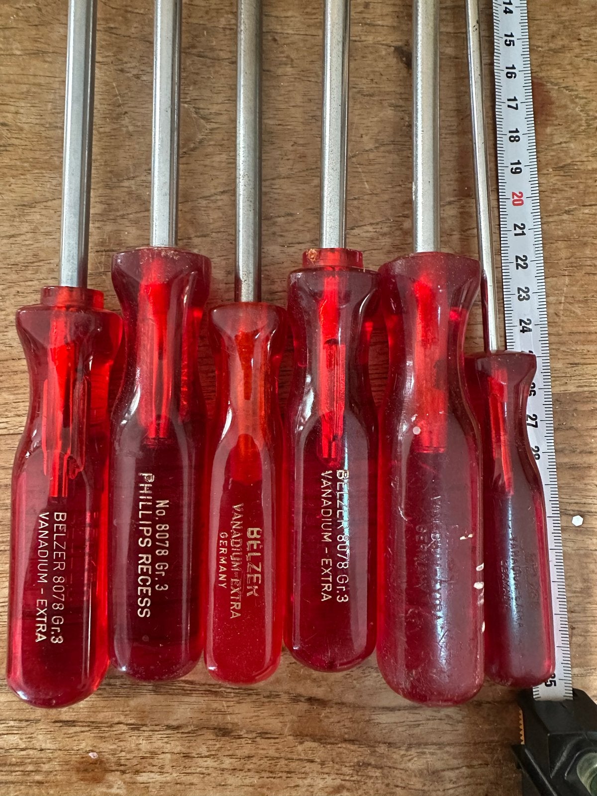 Belzer - set van 6 schroevendraaiers - Vanadium-Extra, Verzenden, Gebruikt, Schroevendraaier, Overige merken
