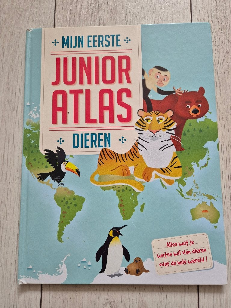 Junior atlas over dieren, Boeken, Ophalen of Verzenden, Zo goed als nieuw, Non-fictie