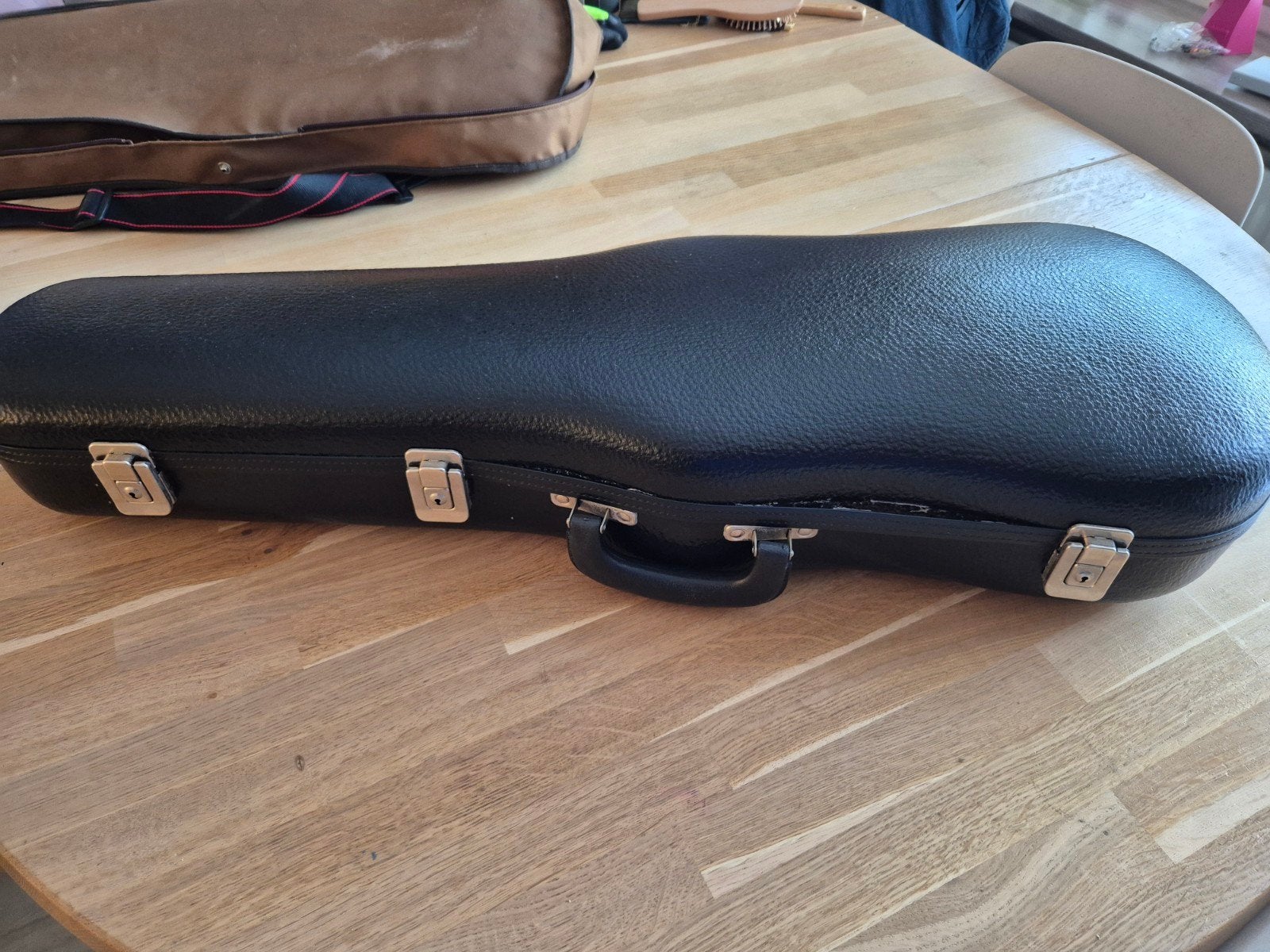 Vintage Gewa altvioolkoffer - Zwart met groen interieur, Muziek en Instrumenten, Strijkinstrumenten | Violen en Altviolen, Altviool