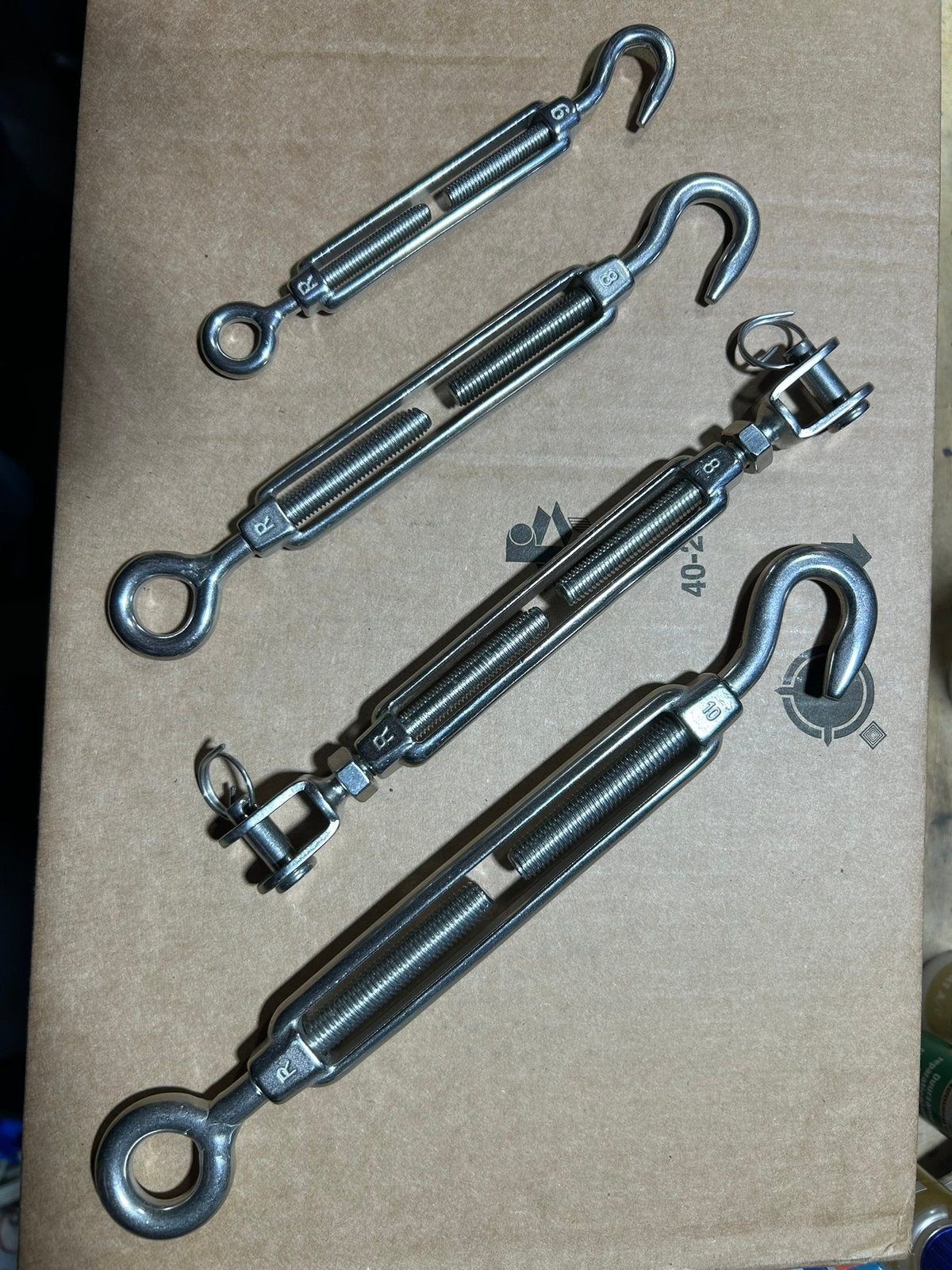 Spanschroef, spanners RVS, M6, M8, M10, Doe-het-zelf en Verbouw, Ophalen of Verzenden, Nieuw, Bouten of Moeren, Rvs