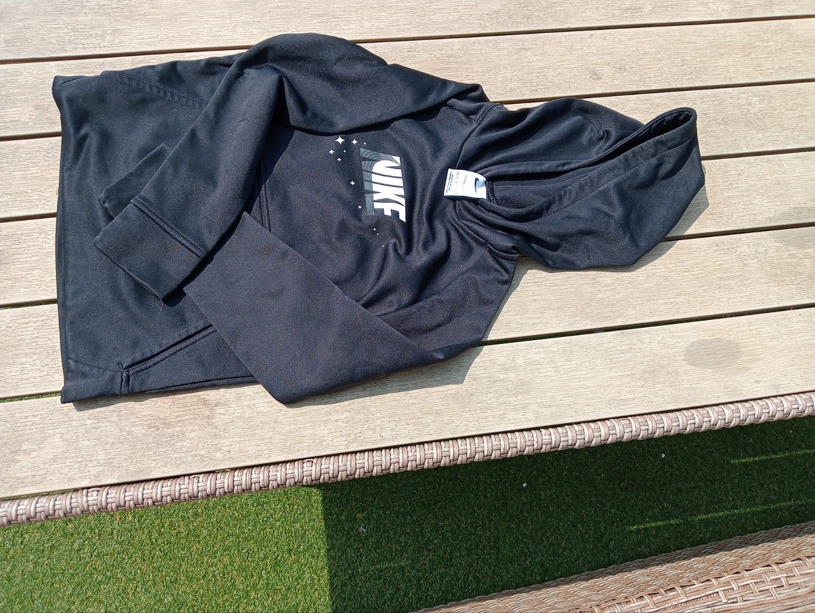 Nike Therma-FIT Hoodie Zwart - Maat S (128-137 cm), Gebruikt, Jongen of Meisje, Trui of Vest, Ophalen of Verzenden