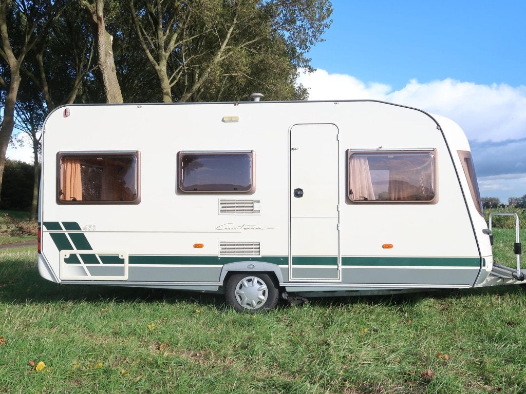 Chateau Cantara 450 / voortent / mover, Caravans en Kamperen, Rondzit, Dwarsbed, Bedrijf, Tot en met 4