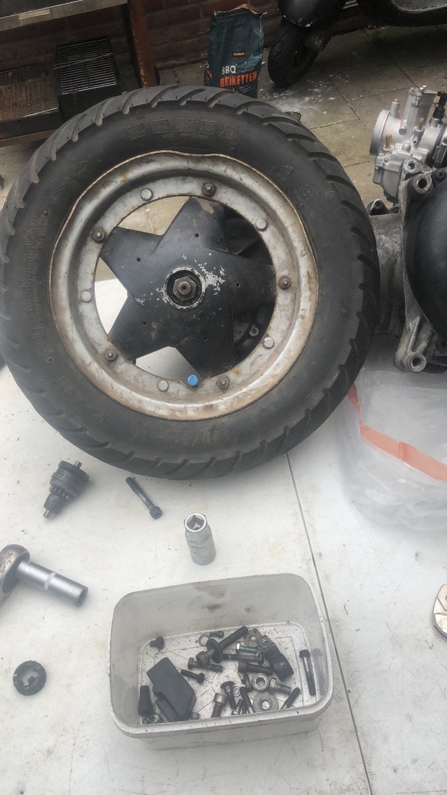 Piaggio Skipper 125cc 2t motorblok, Ophalen of Verzenden, Gebruikt, Blok, Piaggio
