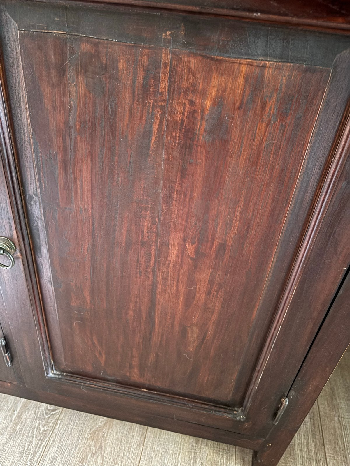 Massief Houten Dressoir met Lades en Deuren, Ophalen, Gebruikt, 150 tot 200 cm, Met lade(s)