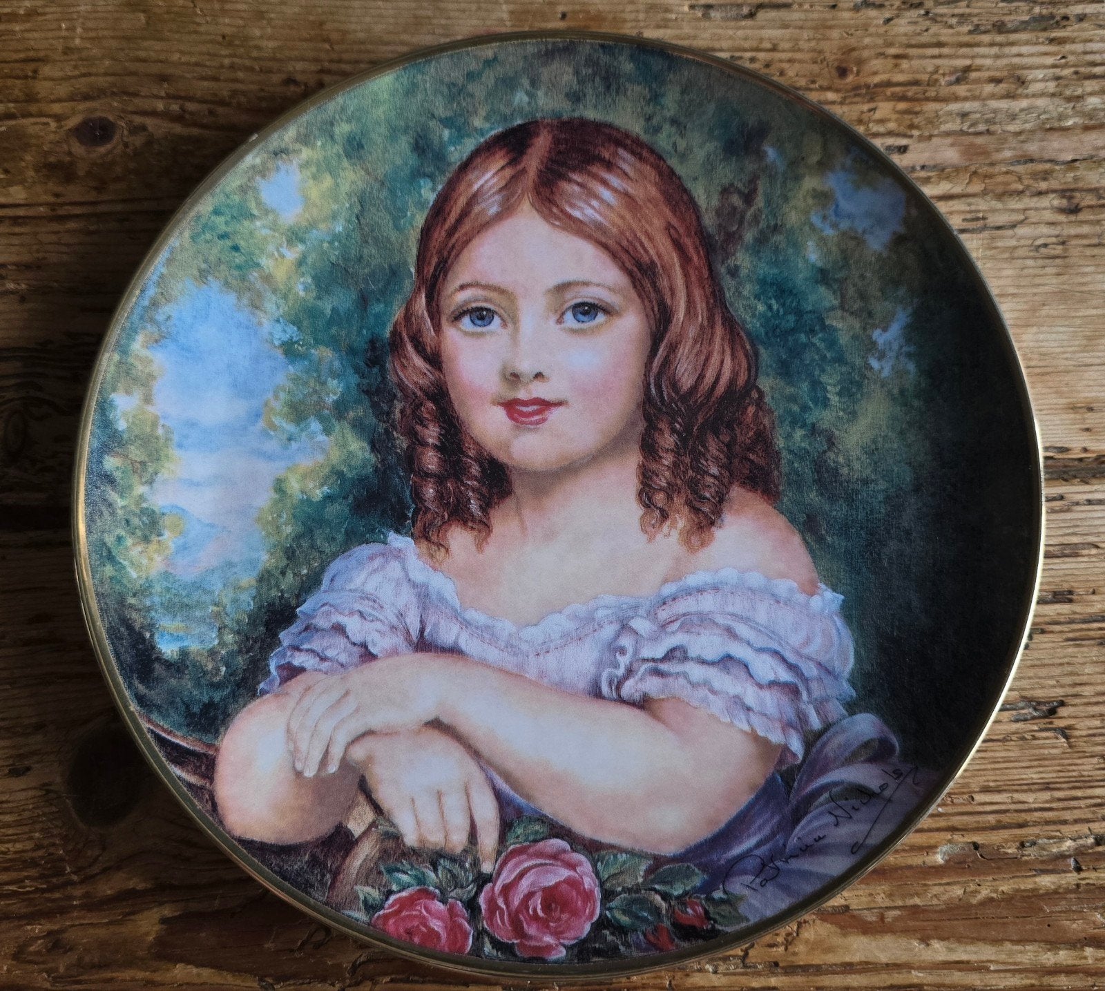 Sierbord Lady Victoria, the Queen as a child., Ophalen of Verzenden