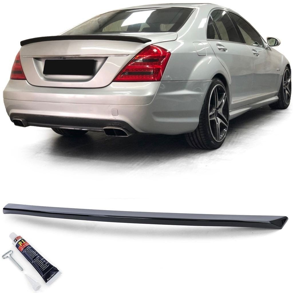 Spoiler Glans zwart Voor Mercedes S Klasse W221 AMG Look, Verzenden, Automotive Parts, A.parts@hotmail.nl, Trasmolenlaan 12 3447 GZ Woerden