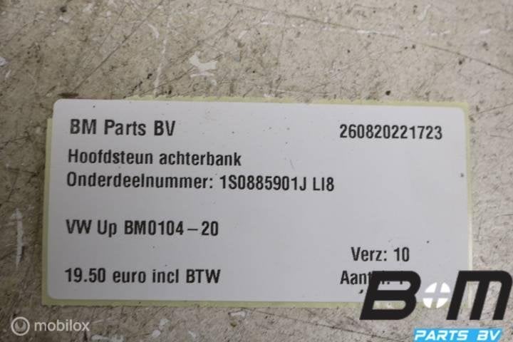 Hoofdsteun achterbank VW Up! 1S0885901J, Gebruikt