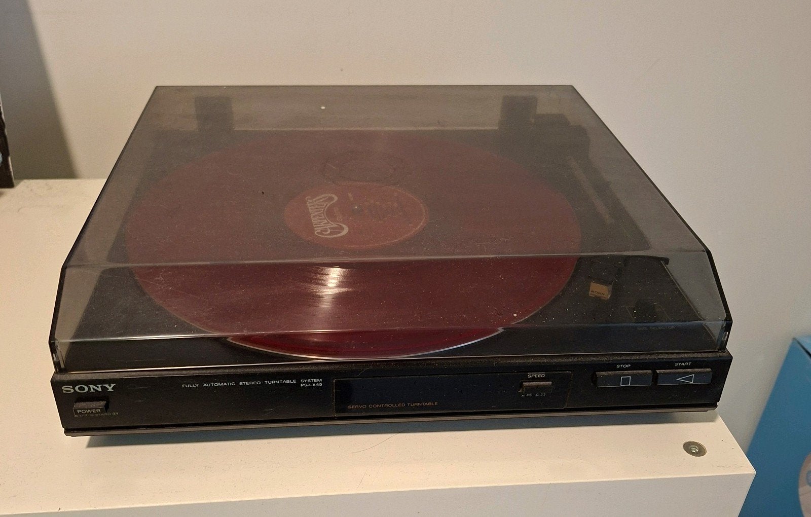 Sony PS-LX45 Stereo platenspeler, Ophalen, Automatisch, Zo goed als nieuw, Platenspeler