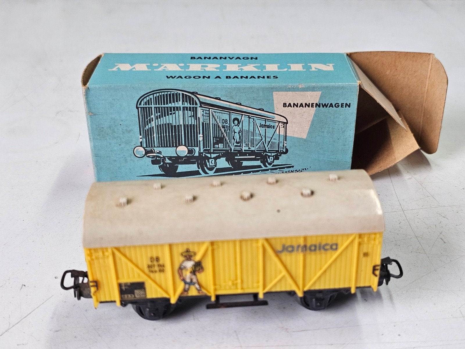 Märklin H0 Bananenwagen "Jamaica" met originele doos, Wisselstroom, Gebruikt, Wagon, Ophalen of Verzenden