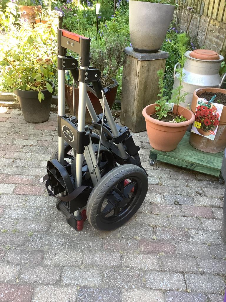 Trolley 3 wheel, Sport en Fitness, Golf, Ophalen, Gebruikt, Overige typen