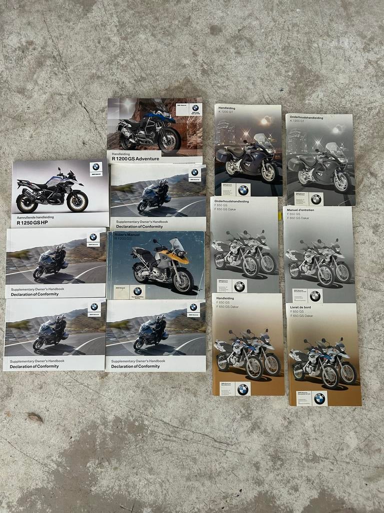 BMW Motorrad Handleidingen - Diverse modellen, Motoren, Handleidingen en Instructieboekjes, BMW, Ophalen of Verzenden