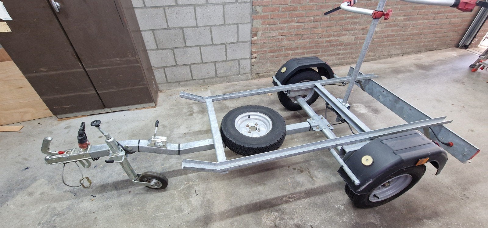 AL-KO 400-5 Aanhanger voor twee fietsen, Auto diversen, Ophalen, Gebruikt