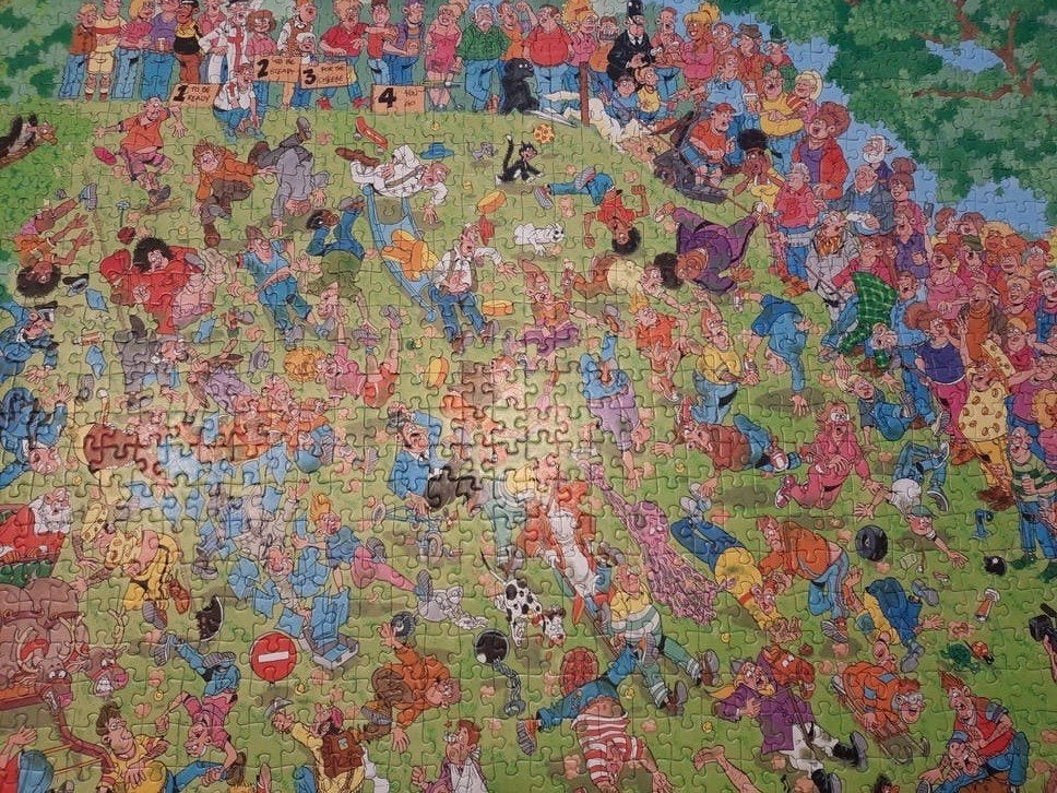 Puzzel Jan van Haasteren grijp je kaas!, Ophalen, 500 t/m 1500 stukjes, Zo goed als nieuw