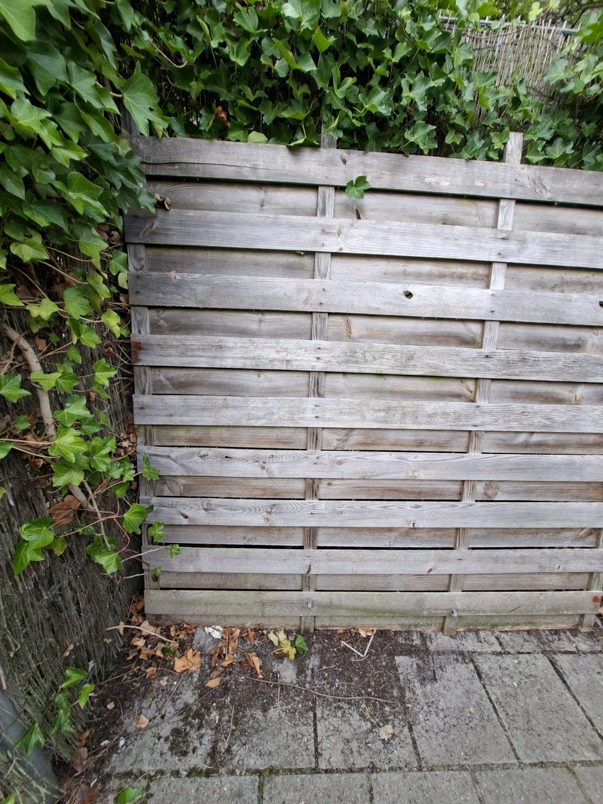 1 schutting, Tuin en Terras, Ophalen, Minder dan 3 meter, Hout, 1 tot 2 meter