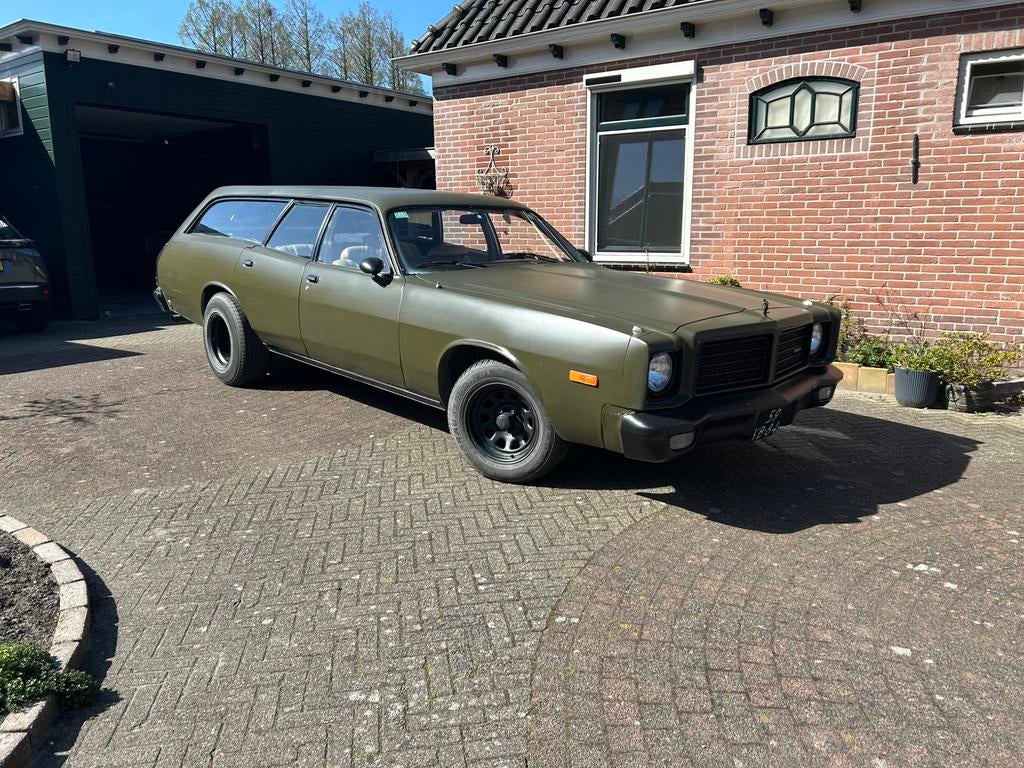 Dodge Coronet wagon 1975 uniek lpg, Auto's, Oldtimers, Automaat, Achterwielaandrijving, Beige, Particulier