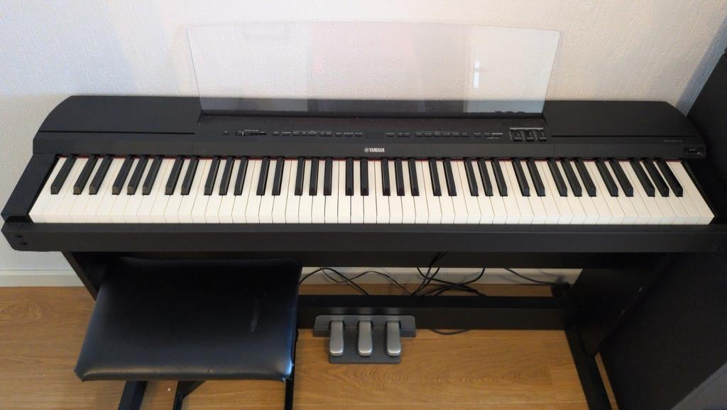 Yamaha P-255 B Draagbare Digitale Piano Zwart, Muziek en Instrumenten, Piano's, Gebruikt, Zwart, Digitaal, Ophalen of Verzenden