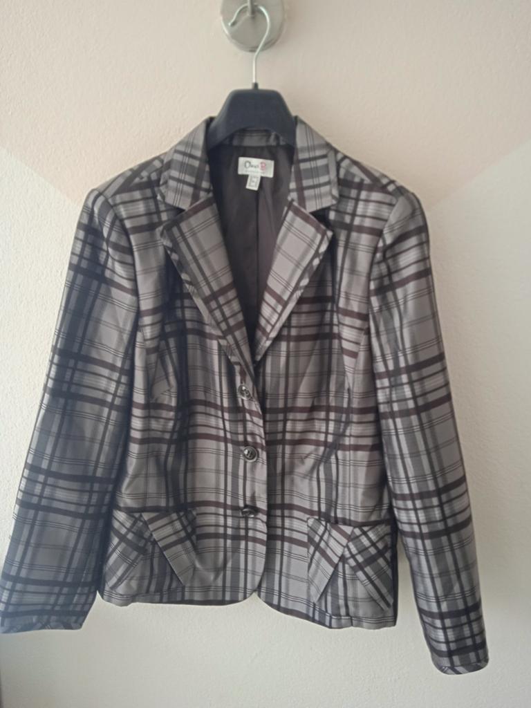 Nieuw Oscar B colber 42 gevoerd 10,, Kleding | Dames, Jasjes, Kostuums en Pakken, Maat 42/44 (L), Nieuw, Jasje, Grijs