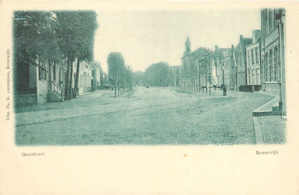 701-033-005 Beverwijk Breestraat, Ophalen of Verzenden, Voor 1920, Noord-Holland