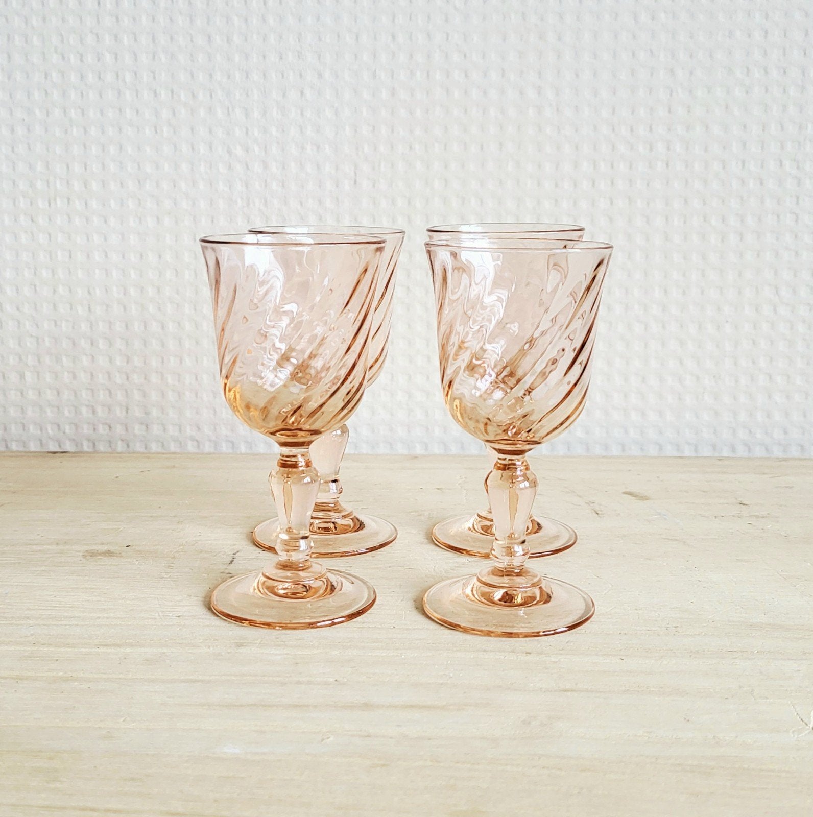 Prachtige 13 delige vintage Luminarc rosaline set glazen!!, Ophalen of Verzenden, Zo goed als nieuw, Overige typen