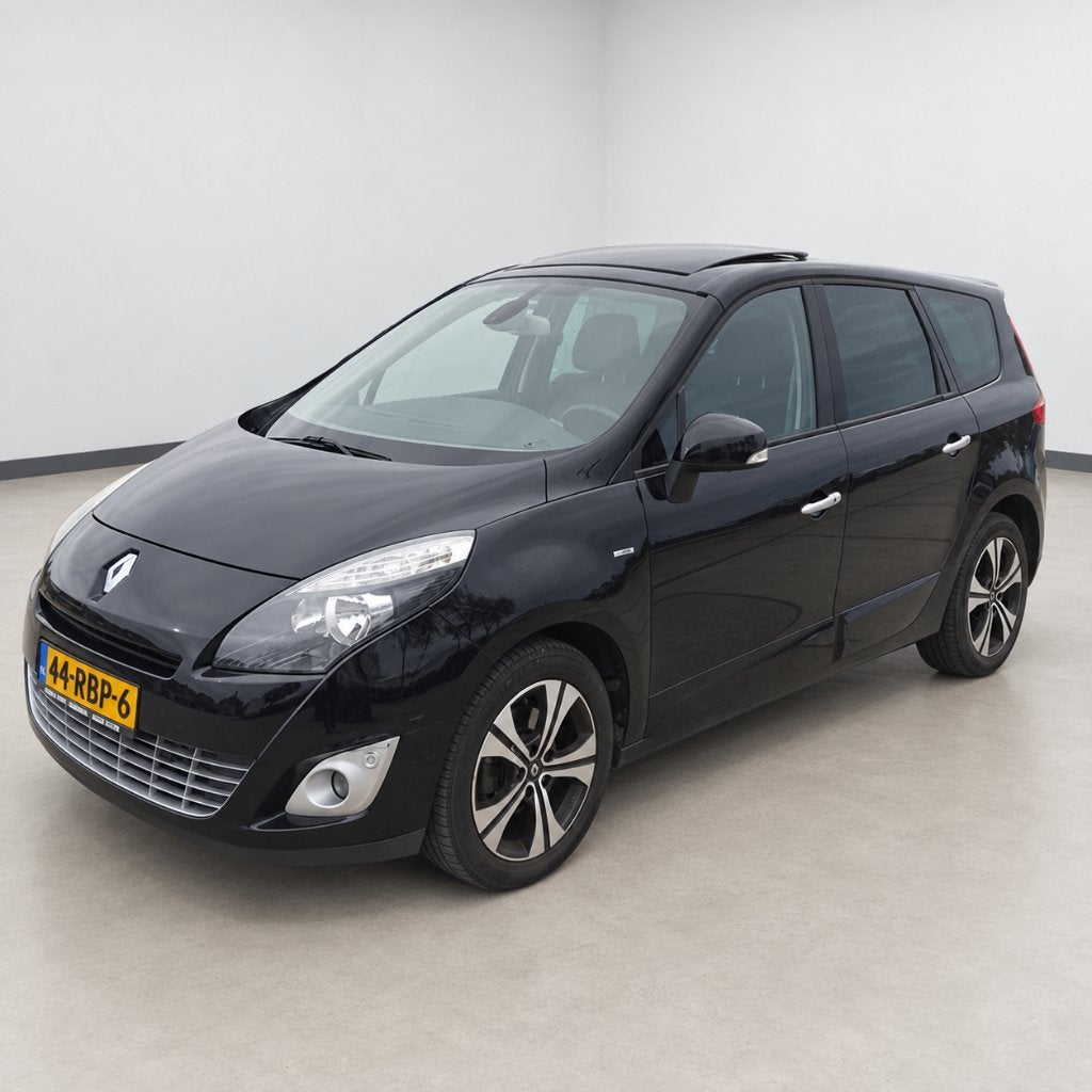 Renault Grand Scenic 1.4 TCE 5P 2011 Zwart, APK 07-2027, Auto's, Voorwielaandrijving, 745 kg, Zwart, 4 cilinders